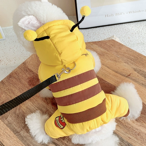 Миля пчела с четырьмя подключенными собакой, кошка кошка, маленькая собака плюшевая собака Sherry Bomei Belle Clothing Winter