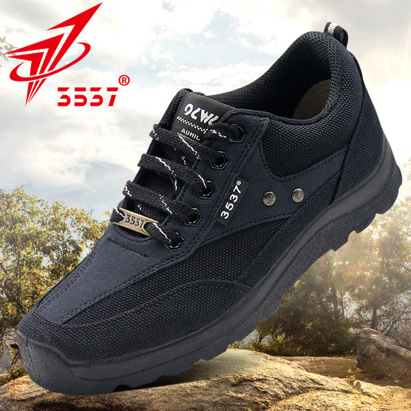 3537 подлинный Защита труда освобождение обувь мужской с резиновой подошвой Сделать обучение пригодный для носки обучение Труд холст обувь