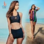 Áo tắm ba mảnh nữ chia tay áo sơ mi bên ngoài áo ba mảnh bikini bảo thủ gợi cảm áo tắm mỏng của Hàn Quốc - Bộ đồ bơi hai mảnh áo bơi 2 mảnh