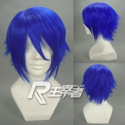 taobao agent Lord Vocaloid Kaito Shinyin Dragon Dragon Blue Anti -Warm Short Short Hair Jeal Cos wig fake