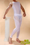 Của nam giới đồ lót cơ thể hình phù hợp với sexy băng lụa màn hình vest quần phù hợp với thoải mái hình cơ thể