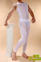 Của nam giới đồ lót cơ thể hình phù hợp với sexy băng lụa màn hình vest quần phù hợp với thoải mái hình cơ thể bộ quần áo định hình