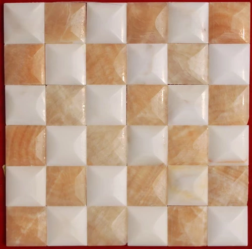 Мраморная мозаика из белого нефрита, головоломка, 5см