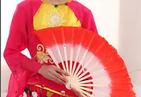 Вентилятор танцевального вентилятора красочная облако вентилятор бамбуковая длина кости 48 см с красный красный четвертый набор Fitness Yangge третий набор