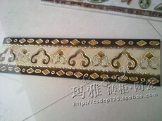 Бордюр 厂家直销 地脚线 波打线 瓷砖踢脚腰线600x150地砖拼图边框边线 Maya