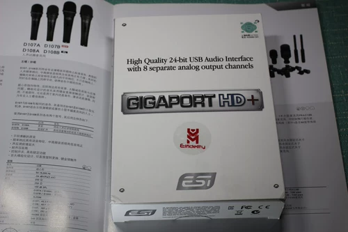 ESI GIGAPORT HD+ EX DJ Внешняя USB Sound Card 8 Выход 7.1 Окружающий аудио интерфейс