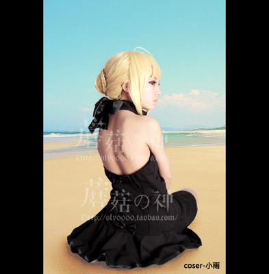 taobao agent Oly-Original Wave Fate Ha Black Saber Black Swimsuit Water Cosplay clothing custom