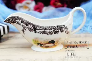 Британская королевская коллекция Spode Woodland Wild Duck Фарфоровое молоко салат из горшок молоко для домашнего соуса горшок