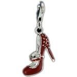 Red lady high-heeled shoe pendant pendant-Thomas jewelry pendant 925 silver plating ornaments