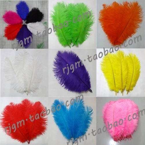 Заводские прямые продажи волосы страуса 20-25 см свадебные перья сцены