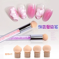 Nail smudge pen Hai đầu bọt biển smudge Artifact Kim cương nạm bọt biển điểm đánh dấu DIY gradient dụng cụ làm móng - Công cụ Nail dụng cụ làm nail cơ bản