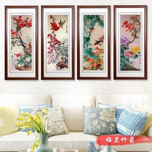 Meilan Bamboo Chrysanthemum Четыре джентльмены Гуандунс вышива