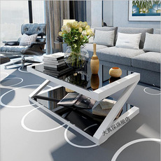 Нагревательный мат 创意z型茶几电视柜组合钢化玻璃烤漆简约现代小户型客厅家具z字形