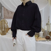 Sunyvonne Yoji Yamamoto thiết kế thích hợp retro cung tay áo phồng tay dài lỏng lẻo