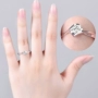 Nhẫn bạc sterling 925 nữ thiên thần hôn Nhật Bản và Hàn Quốc mô phỏng nhẫn kim cương hipster kết hôn món quà cá tính mẫu nhẫn nam đẹp 2020
