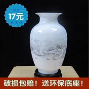 Đơn giản và phong cách đồ nội thất bình gốm trang trí Jingdezhen thủ công mỹ nghệ cắm hoa phòng khách tủ rượu trang trí