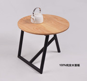 Nước mỹ cao cấp rèn sắt bàn cà phê gỗ rắn bàn cà phê đơn giản thời trang họp một số bàn trà nhỏ đồ gỗ vững chắc