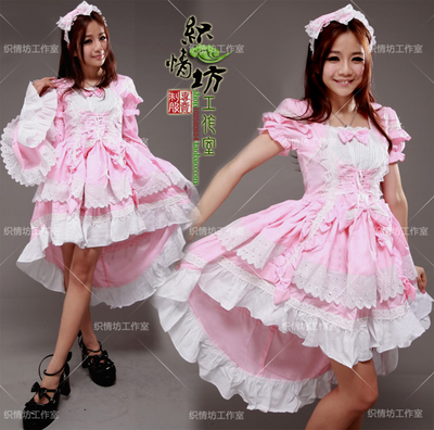 taobao agent The store manager recommends Lolita Gothic Princess Skirt Swallowtail Pink Soft Girl Madam COS Japanese Animation Server