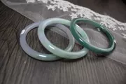 Ngọc lục bảo Một vòng tay tốt vòng tròn dầu xanh loài đá tím xanh cay cay sản phẩm mới một con số