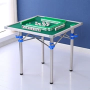 Bàn Mahjong gấp đơn giản nhà vuông 4 người tay 搓 bàn cờ vua máy tính để bàn hướng dẫn sử dụng bàn ăn chim sẻ bàn ăn kép sử dụng - Bàn