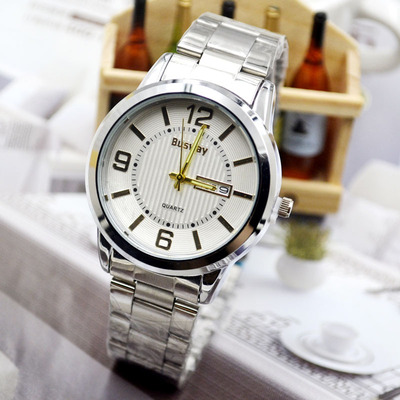 taobao agent Fashionable watch, steel belt, men's quartz watches, 2019, simple and elegant design