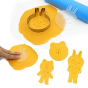 Phim hoạt hình nổi tiếng Hàn Quốc Line Brown Bear Kenny Rabbit Cookie Khuôn 3D Cookie Khuôn in Khuôn - Tự làm khuôn nướng