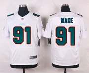 NFL Football Jersey Miami Cá heo Miami Cá heo 91 # WAG Elite Phiên bản thêu - bóng bầu dục