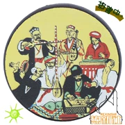 Tân Cương Uygur thủ công nhạc cụ dân tộc sơn tambourine Muqam sân khấu trang trí trống Tân Cương tambourine 15 cm