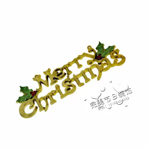 Рождественские декоративные принадлежности Рождественская елка декоративная подвесная подвеска Рождество Счастливое слово «Рождественские» счастливой английский текст