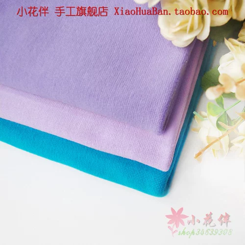 Синий фиолетовый 1*1 Эластичная вязаная розовая нить ткань ткань