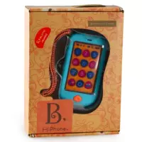 Американская B.Toys Bay Детская чувствительная игрушка мобильная хипхоне -бэба -головоломка музыкальная запись телефон