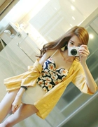 Terrybb đi Hàn Quốc mua áo tắm một mảnh in hình áo tắm nữ phiên bản Hàn Quốc của bộ bikini áo tắm trắng