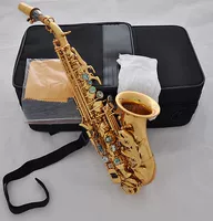 Mua sắm saxophone vàng Bb soprano chuyên nghiệp chơi nhạc cụ saxophone đàn bass