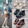 Giày thể thao nữ cao cấp phiên bản Hàn Quốc của ulzzang Harajuku mùa đông hoang dã đế dày, giày đế mềm và giày nhung thủy triều giày bốt nữ cổ thấp