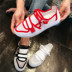 2018 mùa hè lưới thoáng khí giày lưới low cut ren giày thường phẳng dưới giày thể thao phẳng nữ dép giày thủy triều Giày cắt thấp