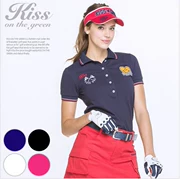 2018 mùa xuân và mùa hè mới Hàn Quốc mua golf trang phục KG nữ thời trang ve áo thể thao ngắn tay golf áo sơ mi