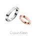 Counter chính hãng CK vài chiếc nhẫn đơn giản nam giới và phụ nữ mô hình titanium vòng thép vòng 18 K rose gold ring sinh viên Nhẫn