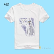 Lạ tên trộm Kidd ngắn tay Thám Tử Conan quần áo Anime trắng nam giới và phụ nữ t-shirt Phim Hoạt Hình dễ thương ngắn tay áo