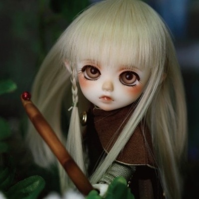 taobao agent 1/6 1/8bjd/sd doll wig 6 points 8 points Broken bangs small personality single braid medium long straight hair -D09