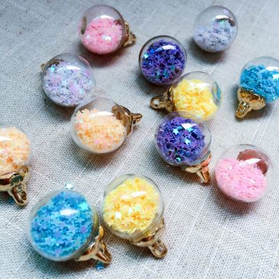 taobao agent BLYTHE Little cloth DIY handmade pull rope rope accessories color star glass ball baby jacket decorative pendant