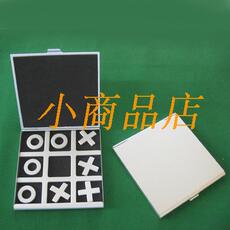Гомоку 包邮创意【桌面游戏】便携铝制井字过三关游戏 三子棋 生日礼物