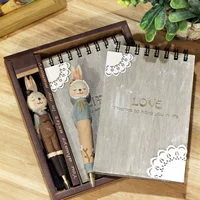 Ретро креативный комплект, ноутбук, канцтовары, милый блокнот, отрывной лист, подарок на день рождения