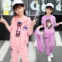 4 đến 12 tuổi 11 cô gái mặc 10 mùa xuân và mùa thu 9 cô gái nhỏ 8 trẻ em 7 giản dị 6 quần áo Wei 5 bộ đồ thể thao ba mảnh shop đồ trẻ em