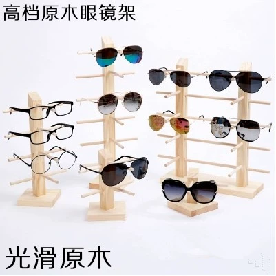 Ретро стенд из натурального дерева, солнцезащитные очки, трубка