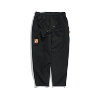 Eafinetal. Part2 Drop Ghoardpants All -cotton ферментированные черные брюки веревочные брюки