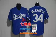 Đồng phục bóng chày tay áo ngắn Dodgers VALENZUELA 34 # 35 BÓNG ĐÁ HERNANDEZ 14 - Thể thao sau