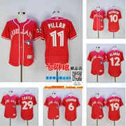 Mùa hè Quần short bóng chày Quần bóng chày PILLAR 11 # 21 SAUNDERS Toronto Blue Jays - Thể thao sau