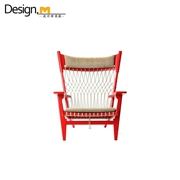 Design-M Gỗ rắn Bắc Âu Thiết kế nội thất ghế web Ghế lưới Trung Quốc Đan Lounge Ghế