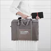 Đơn giản di động gấp túi lưu trữ du lịch hành lý du lịch có thể được thiết lập xe đẩy túi xách tay hành lý vai nội trú gói