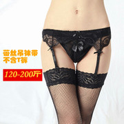 胖 chất béo MM cộng với chất béo thêm kích thước lớn sexy ren garter với tam giác ống dài vớ ống cao vớ sling